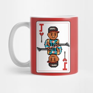 Pixelrockstars Jack of Hearts Playing Card Mug